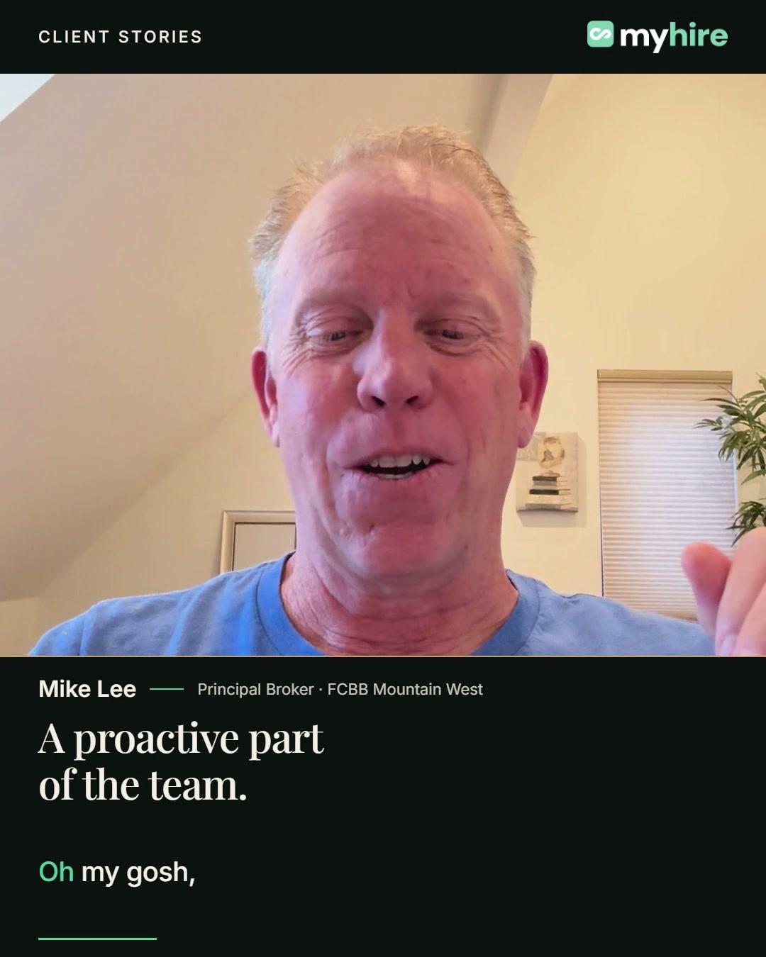 Mike Lee sharing his client story
